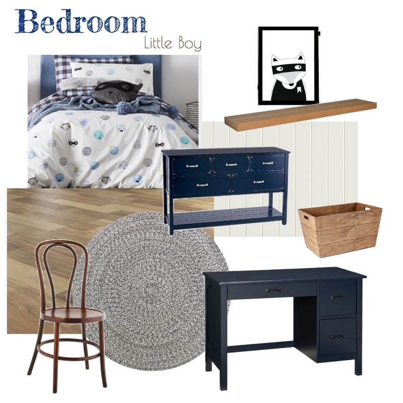 Bedroom 3 (Navy) Mood Board by aphraell on Style Sourcebook