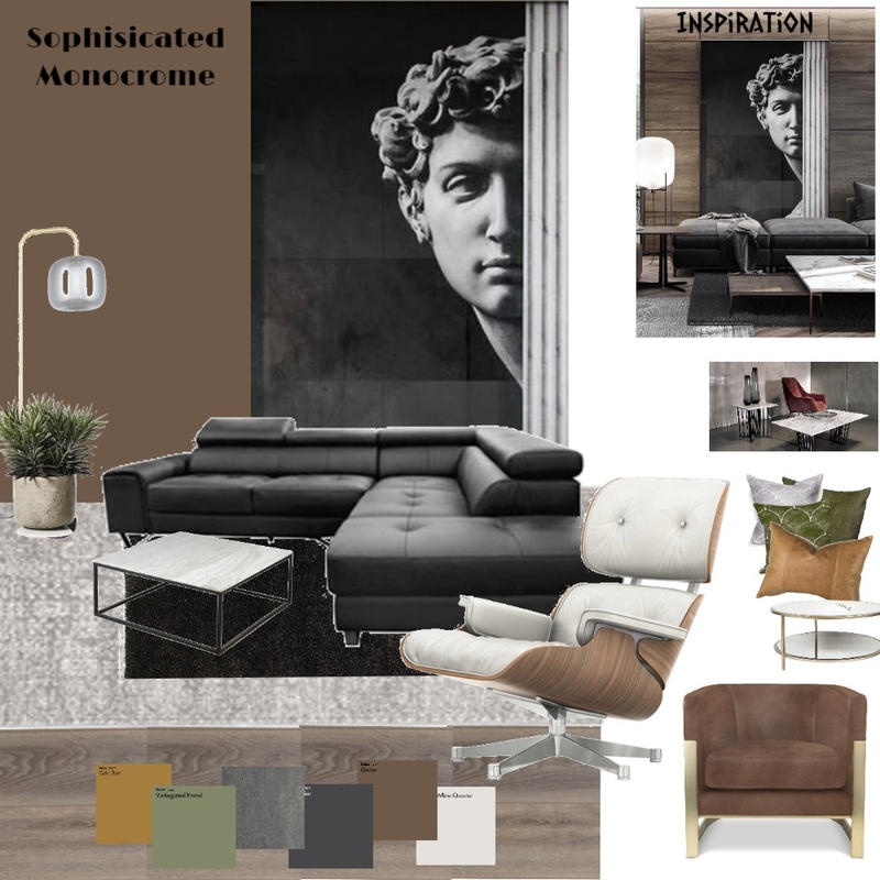 Living Room - Sophisticated monochrome Mood Board by Tracey Tilbury on Style Sourcebook