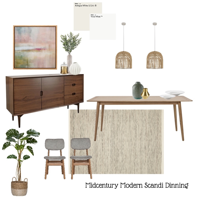 MIDCENTURY MODERN DINNING ROOM Mood Board by Sarah Agustin on Style Sourcebook