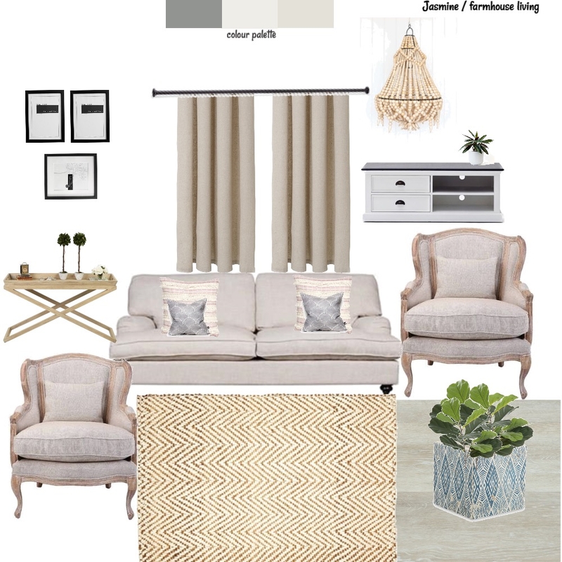Jasmine Farmhouse accents Mood Board by Style A Space on Style Sourcebook