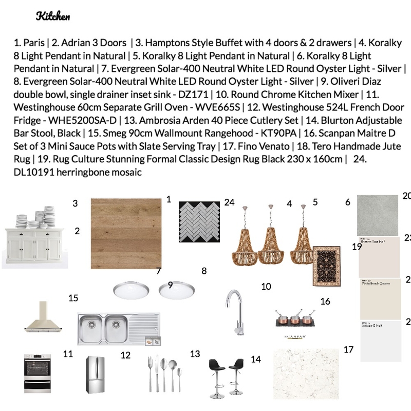 Kitchen Mood Board by dialak on Style Sourcebook