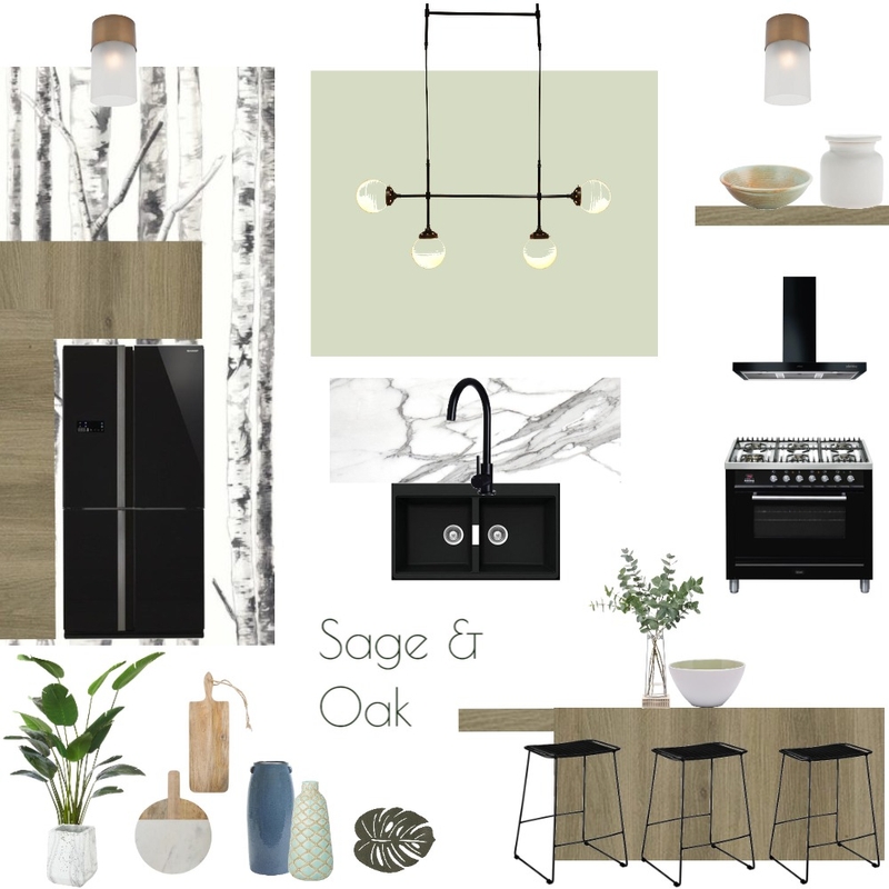 Sage and Oak kitchen Mood Board by JoannaLee on Style Sourcebook