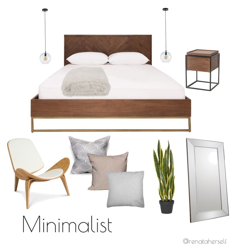 Minimalist bedroom Mood Board by Renata on Style Sourcebook