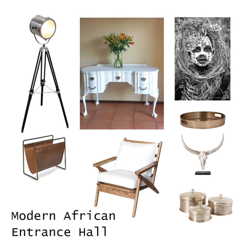 Modern African Entrance Hall Mood Board by Anele on Style Sourcebook