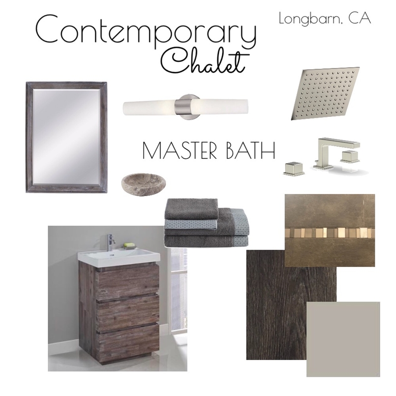 Contemporary Chalet Master Bath Mood Board by nkasprzyk on Style Sourcebook