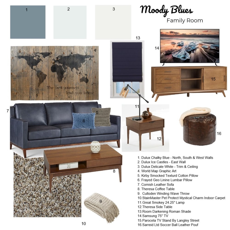 Family Room Mood Board by STYLE on Style Sourcebook