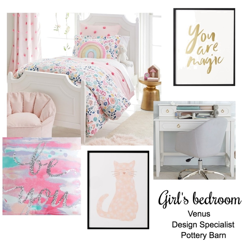 Philly townhome girl's room Mood Board by Venus Berríos on Style Sourcebook