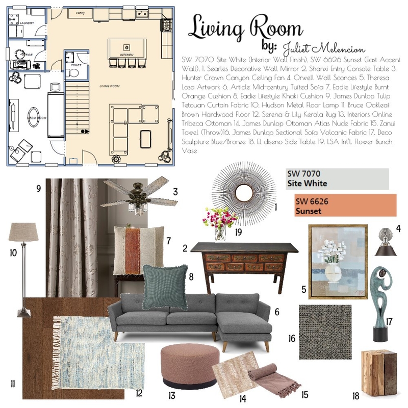 Proposed Living Room Mood Board by JulietM on Style Sourcebook