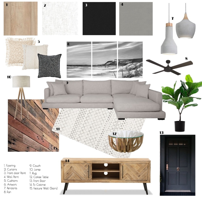 Module 9: Living Room Mood Board by feigej on Style Sourcebook