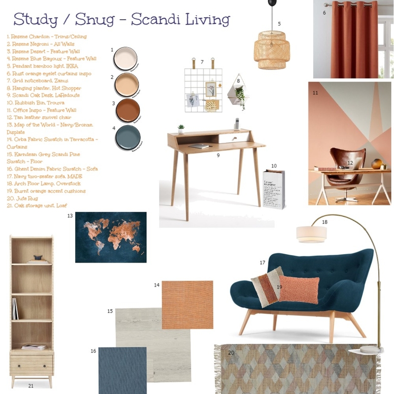 Study Mood Board by Bluebell Revival on Style Sourcebook