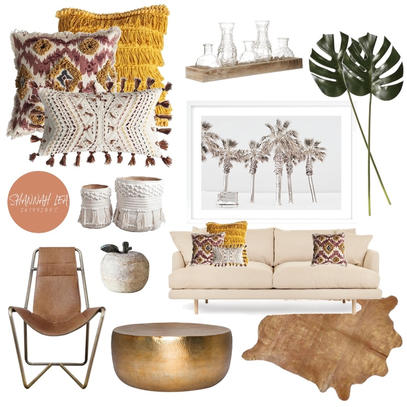 Rustic Boho Living Mood Board by Shannah Lea Interiors on Style Sourcebook