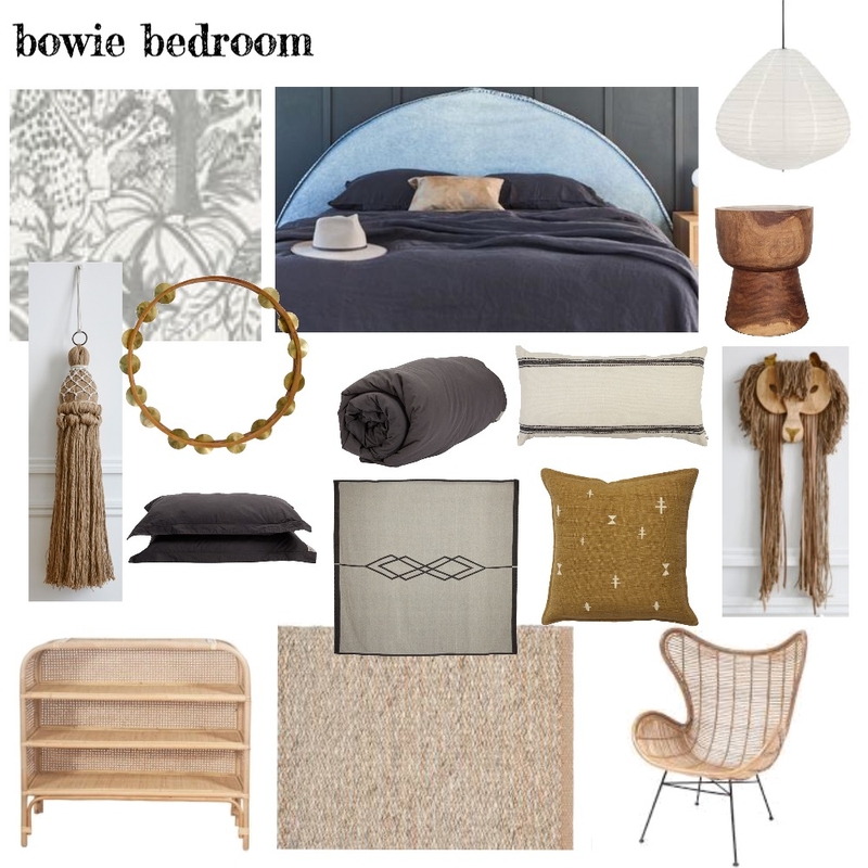 bowie Mood Board by The Secret Room on Style Sourcebook