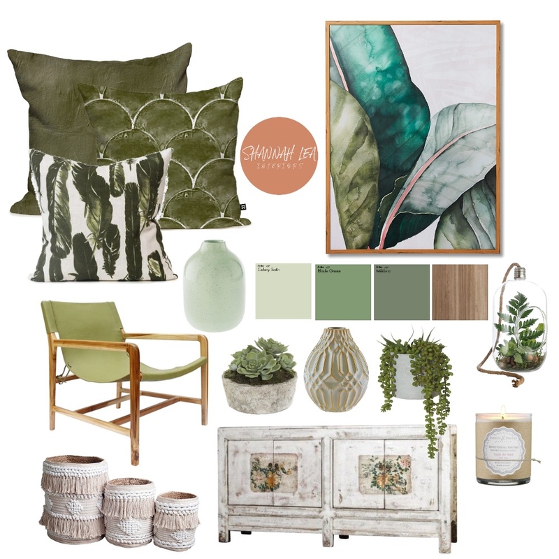 Green Vibe Mood Board by Shannah Lea Interiors on Style Sourcebook