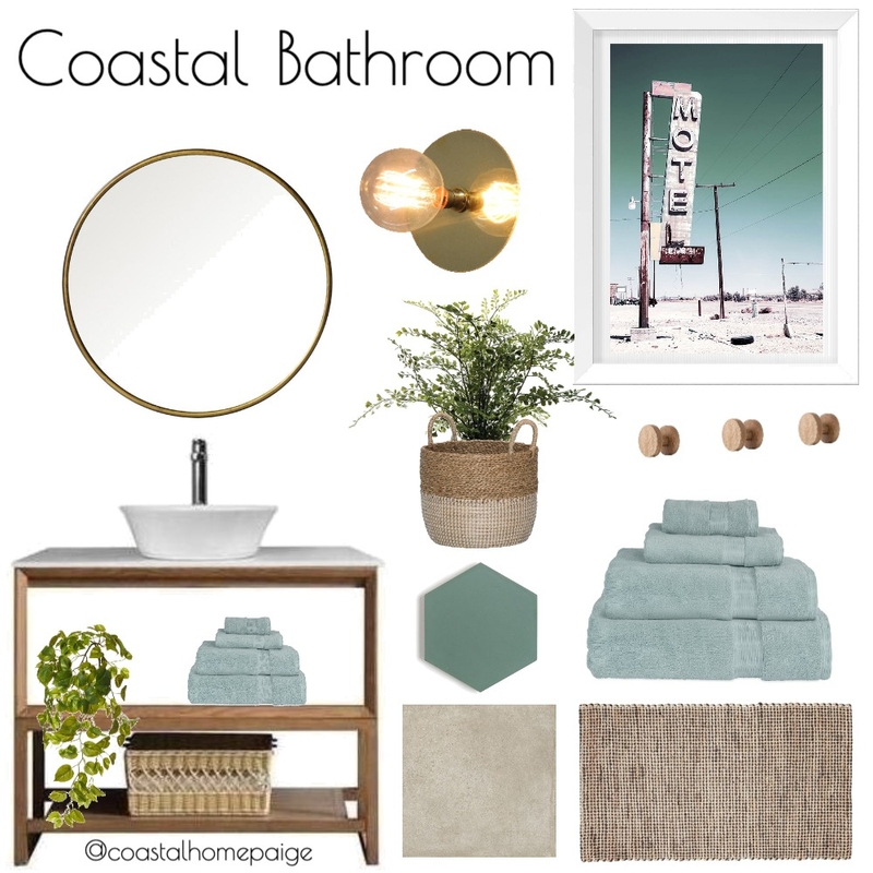 Cool Coastal Bathroom Mood Board by CoastalHomePaige on Style Sourcebook