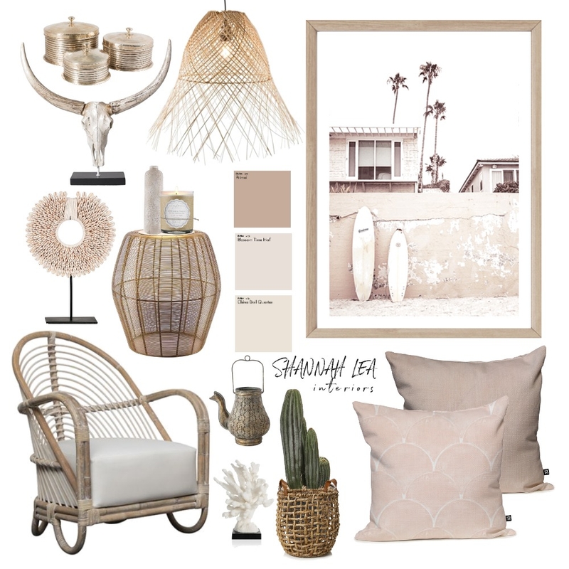 Neutral Boho Mood Board by Shannah Lea Interiors on Style Sourcebook