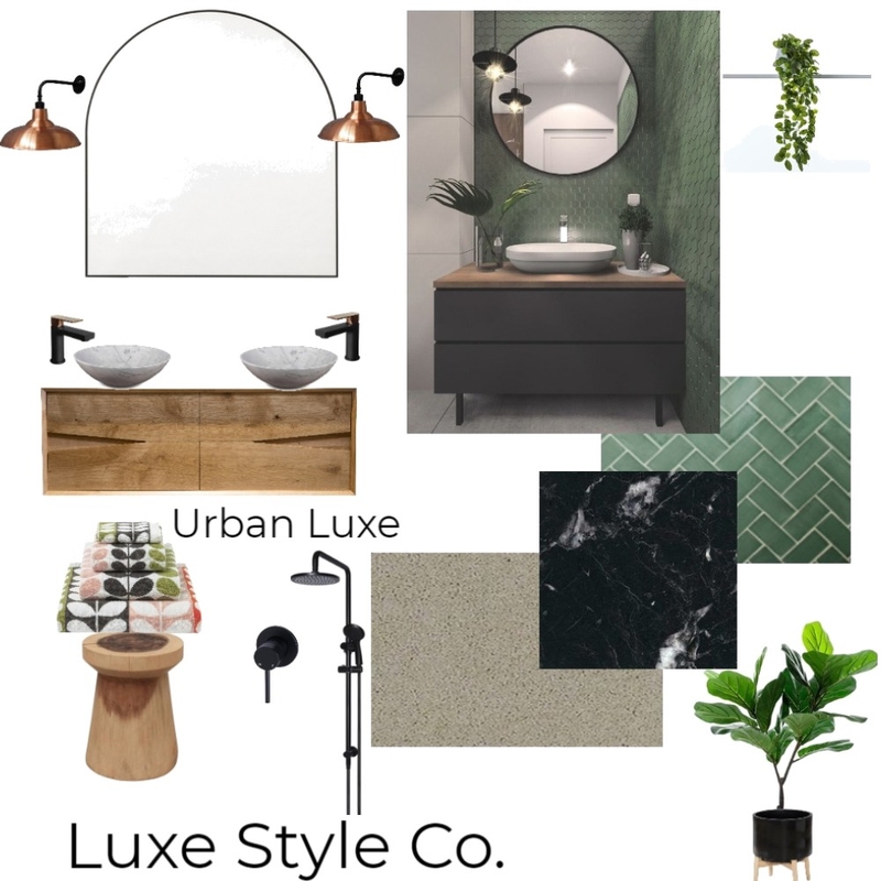 Urban Luxe Bathroom Mood Board by Luxe Style Co. on Style Sourcebook