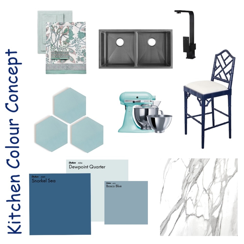 Kitchen Colour concept Mood Board by SallySeashells on Style Sourcebook