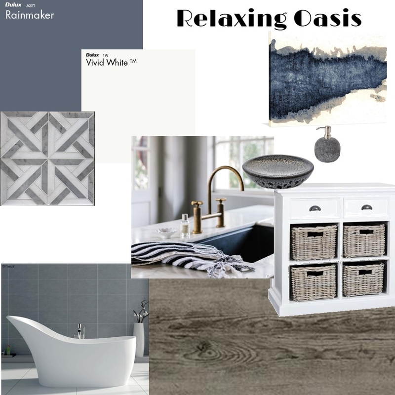 Relaxing Bathroom Oasis Mood Board by KozmicDesigns on Style Sourcebook