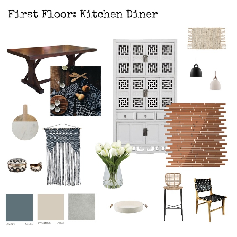 Industrial Kitchen Diner with a Scandinavian twist Mood Board by Nic on Style Sourcebook