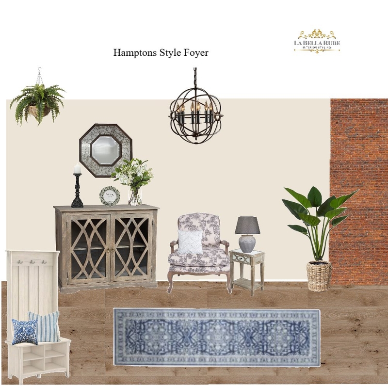 Hamptons foyer Mood Board by La Bella Rube Interior Styling on Style Sourcebook