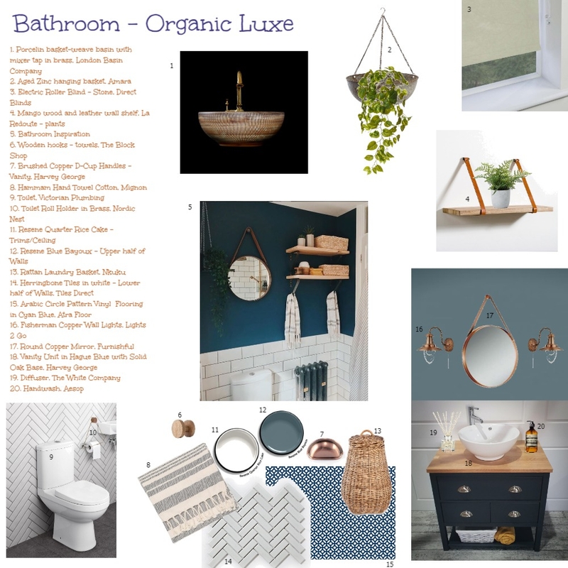 Bathroom Mood Board by Bluebell Revival on Style Sourcebook