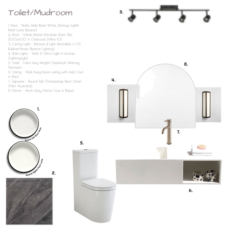 Laundry/Toilet/Mudroom Mood Board by MJG on Style Sourcebook