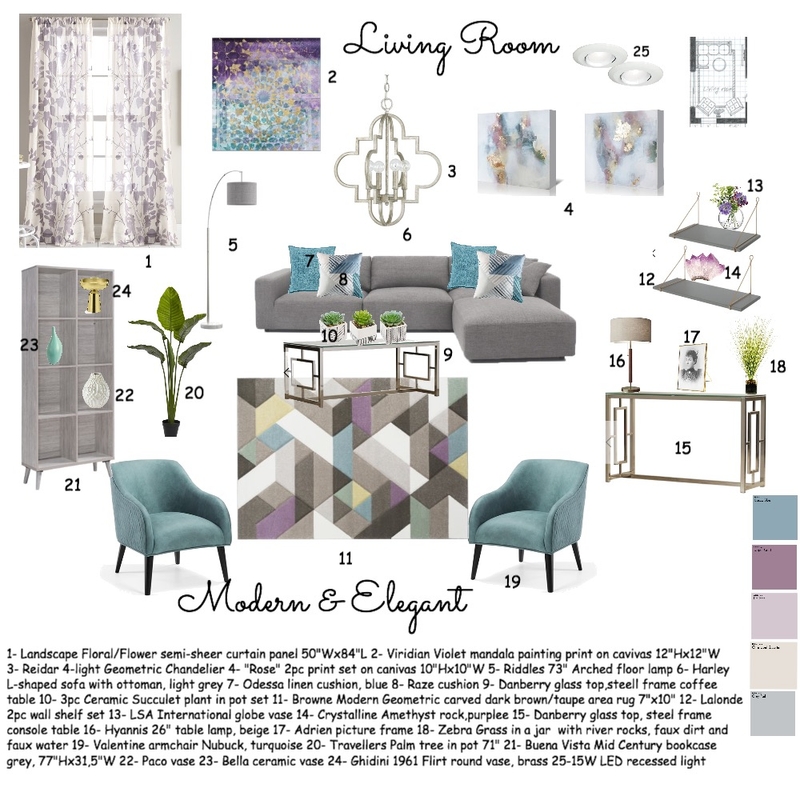Living Room Mood Board by designbyGulnara on Style Sourcebook
