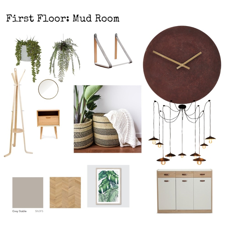 Industrial, homely mud room with a Scandinavian twist Mood Board by Nic on Style Sourcebook