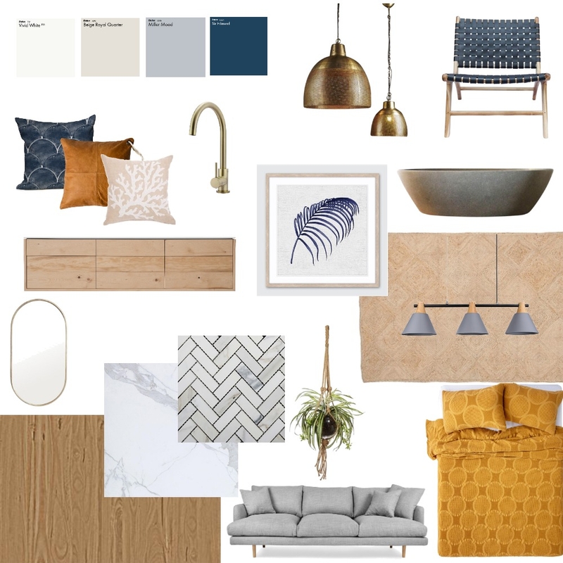 Contemporary Coastal Mood Board by Dilini on Style Sourcebook