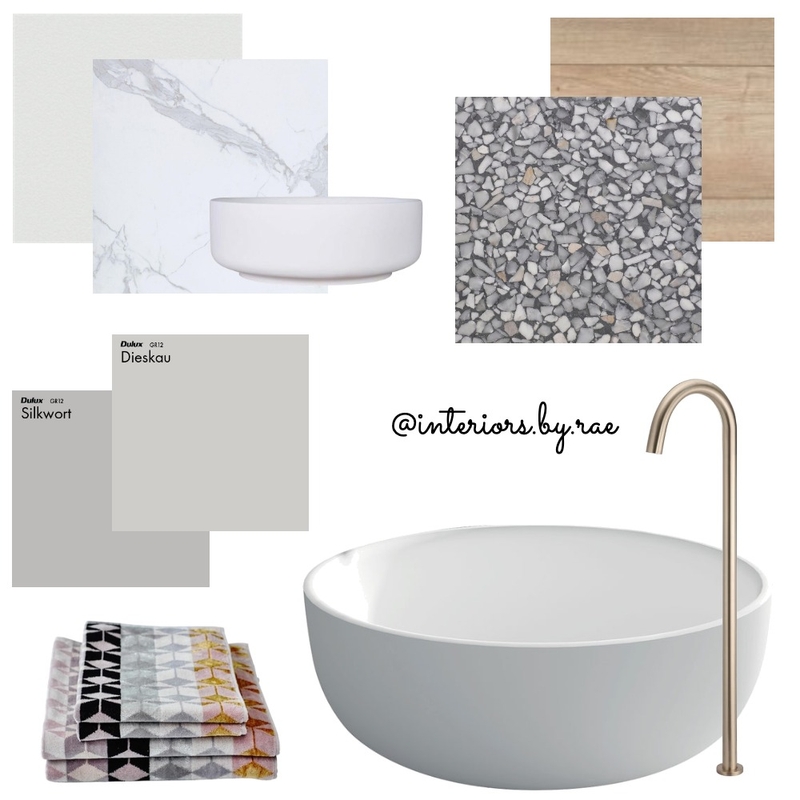 Bathroom Materials Board Mood Board by interiorsbyrae on Style Sourcebook