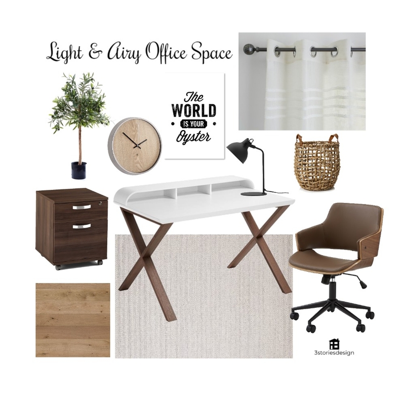 Light and Airy Office Space Mood Board by lksimpson on Style Sourcebook