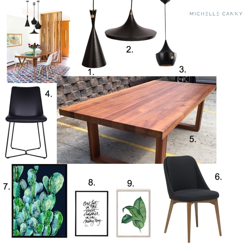 Emma &amp; Brad Dining Area Mood Board by Michelle Canny Interiors on Style Sourcebook