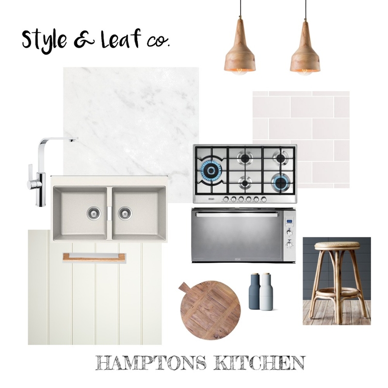 Hamptons Kitchen Mood Board by Style and Leaf Co on Style Sourcebook