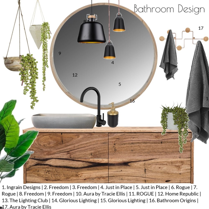 Bathroom Mood Board by treehouse_styling on Style Sourcebook