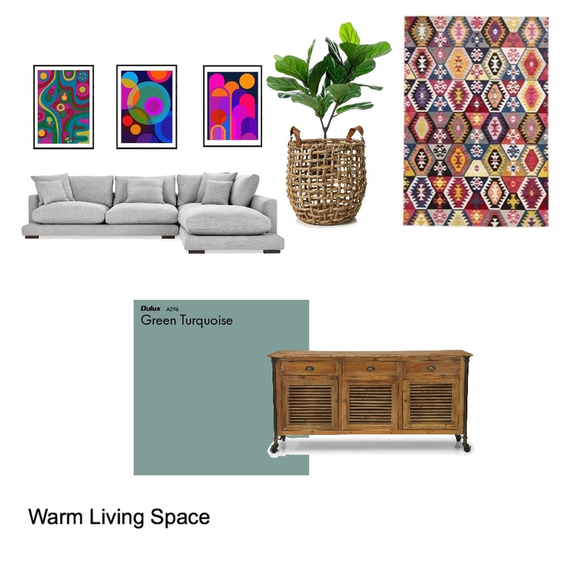 Warm Living Space Mood Board by Anele on Style Sourcebook