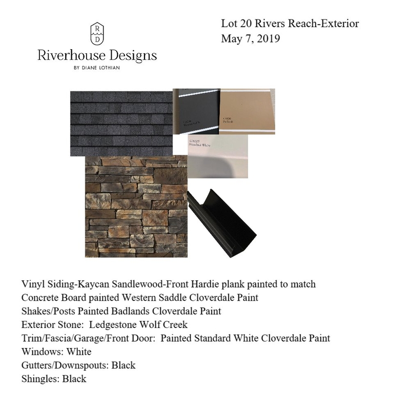 lot 20 Exterior Mood Board by Riverhouse Designs on Style Sourcebook