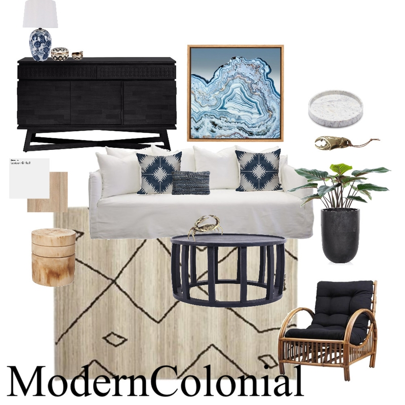 Modern Colonial Mood Board by AnnetteB on Style Sourcebook