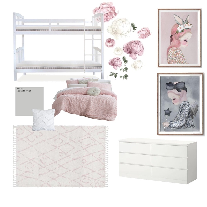 Girls shared room Mood Board by PeppersKitchen.au on Style Sourcebook