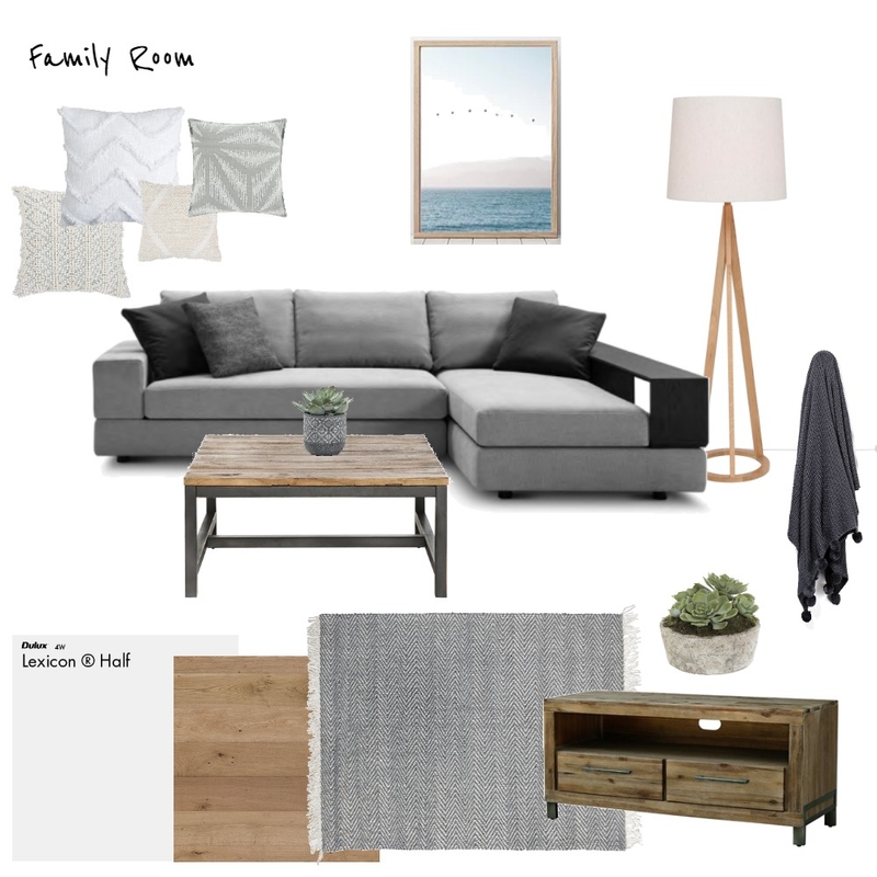 Family Room Mood Board by Cedar &amp; Snø Interiors on Style Sourcebook