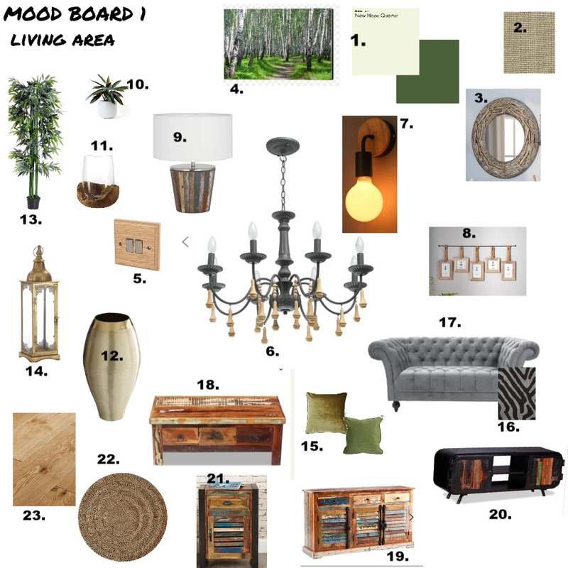 Mood Board 1 - Living Area Mood Board by Nicola.Nicholls on Style Sourcebook