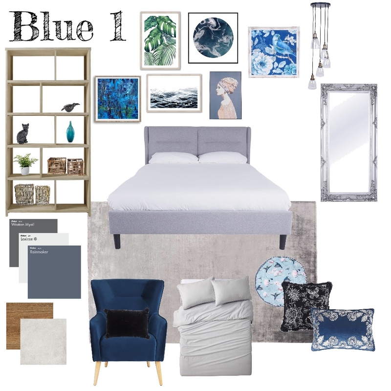Blue bedroom 1 Mood Board by Vondanna on Style Sourcebook