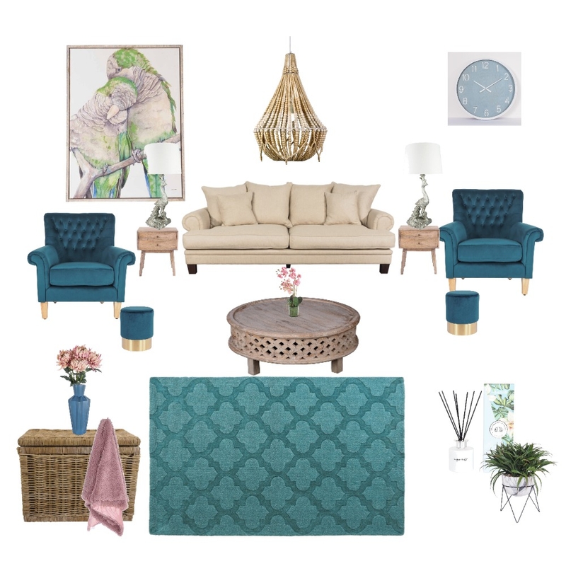 Bold and Glam Green Mood Board by Eseri on Style Sourcebook