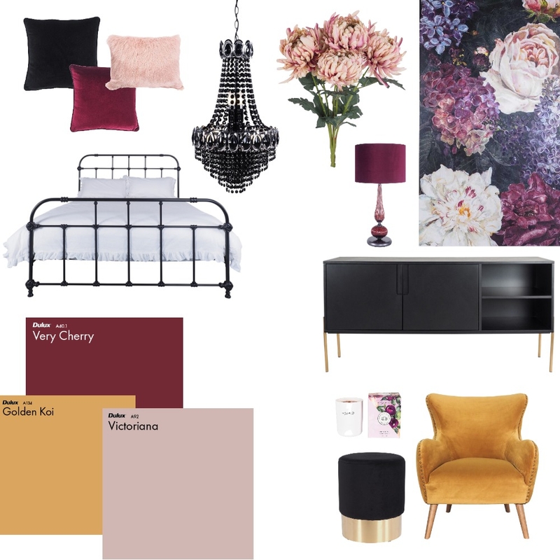 GLAM BEDROOM Mood Board by oliviamillane on Style Sourcebook