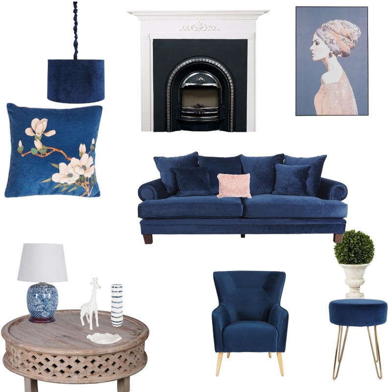 Moody Blues Mood Board by alifar on Style Sourcebook