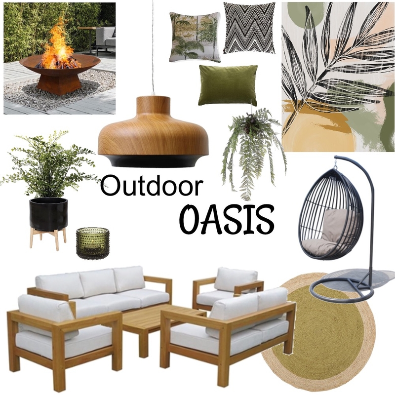 Outdoor Oasis Mood Board by DKD on Style Sourcebook