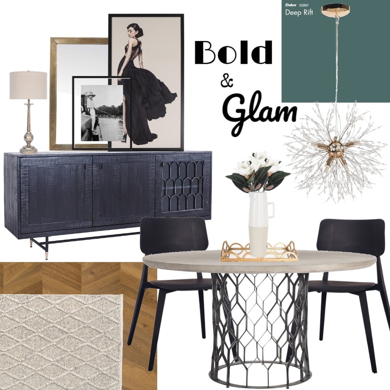 Bold and Glam Mood Board by tonyat on Style Sourcebook