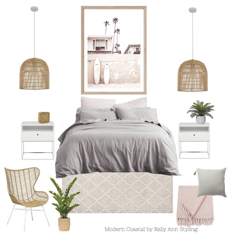 Modern Coastal bedroom Mood Board by Kelly on Style Sourcebook