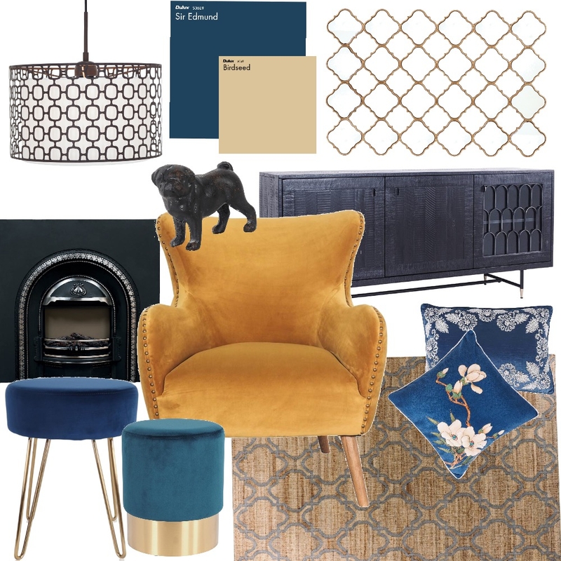 Bold Glam Sitting Room Mood Board by tj10batson on Style Sourcebook