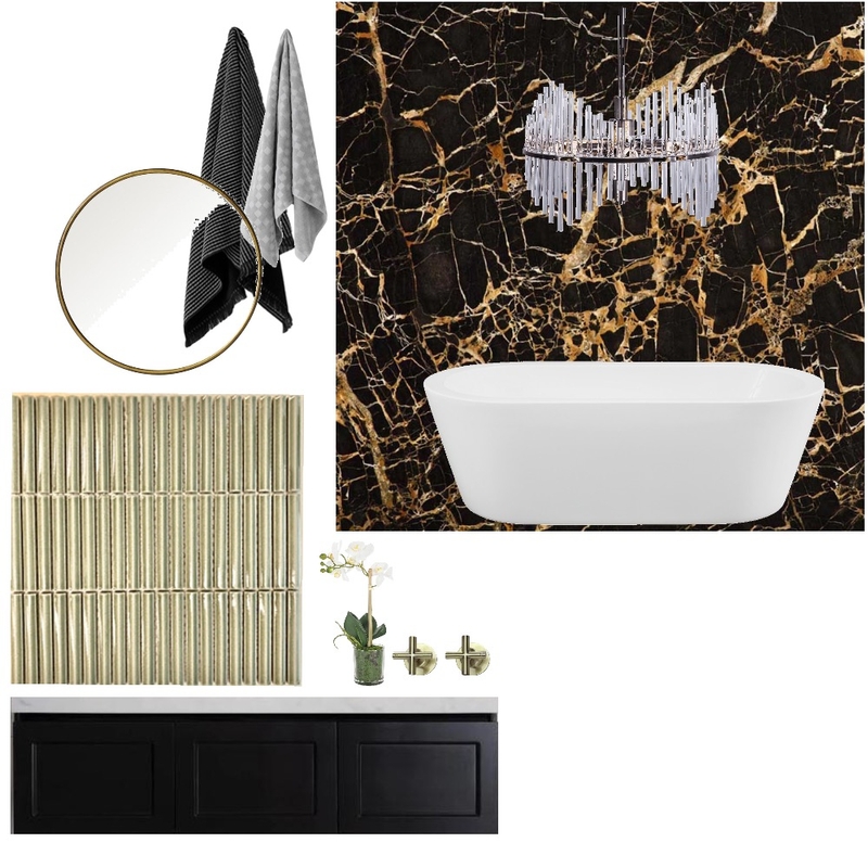 Glam bathroom Mood Board by Hilltop.home on Style Sourcebook