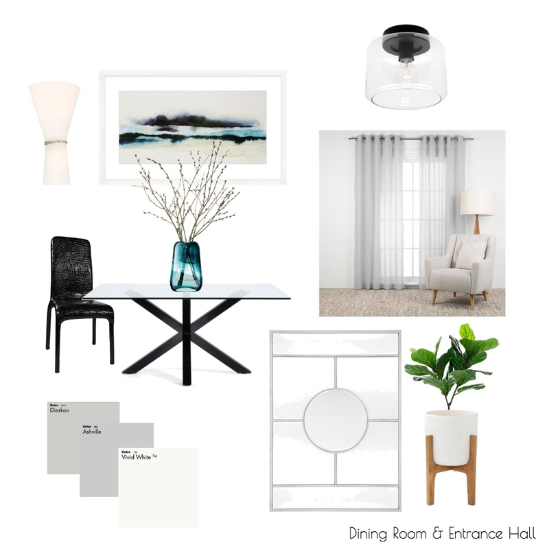 Mich Lowe - Dining Room &amp; Entrance Hall Mood Board by LVN_Interiors on Style Sourcebook